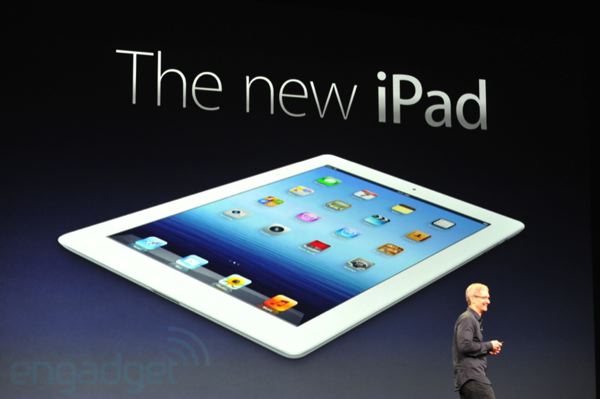 The new iPad is official, with Retina display, LTE and A5X CPU. Available March 16th